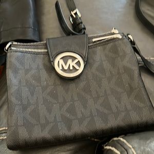 Michael Kors cross body black bag